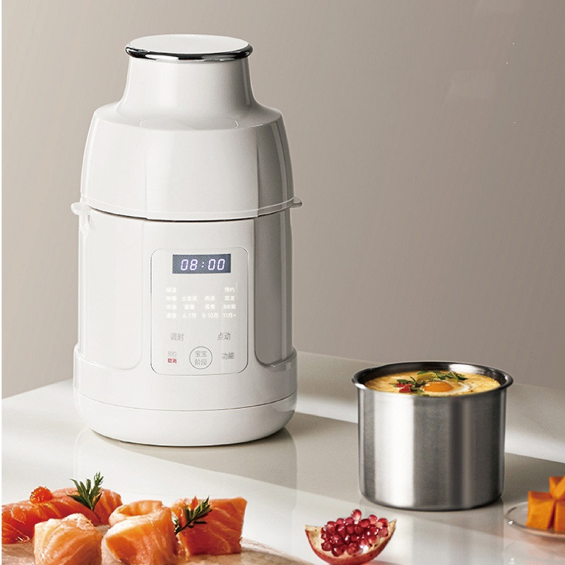 Baby Food Maker - 220V ベビーフードプロセッサー全鋼ベビーフードメーカー蒸し調理一体型ライスペーストメーカー多機能ブレンダーグラインダー