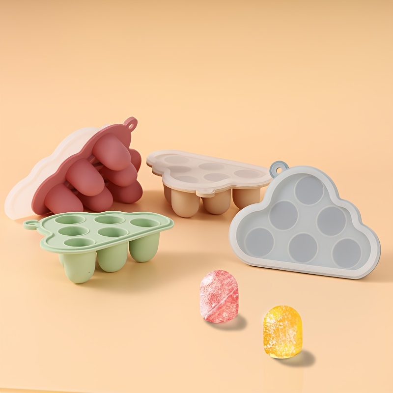 Baby Food Guide - 2 個/1 個ミニベビー果物野菜冷凍庫型蓋付き、フルーツフィーダー用シリコンフードトレイ、母乳歯が生える給餌トレイ