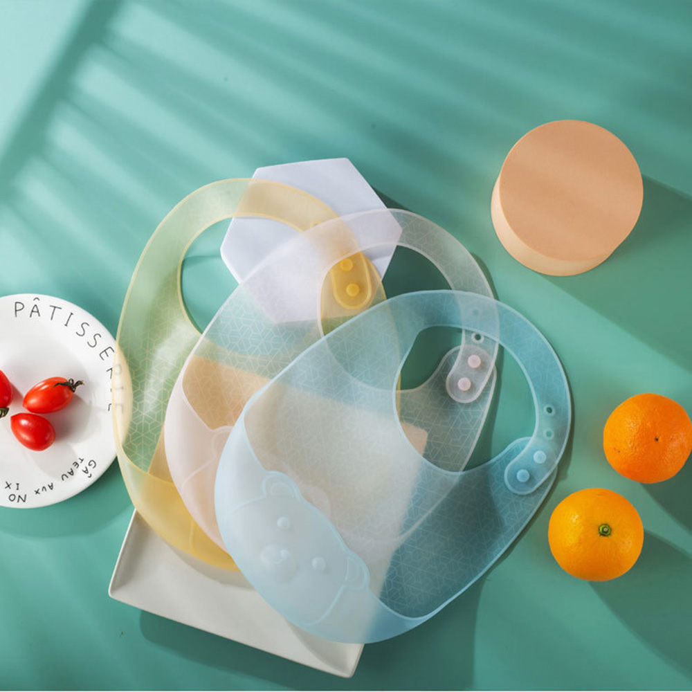 Baby Food Eating - 赤ちゃん用防水シリコンよだれかけ,子供用給餌よだれかけ,非常に柔らかくて軽い,唾液や汚れ