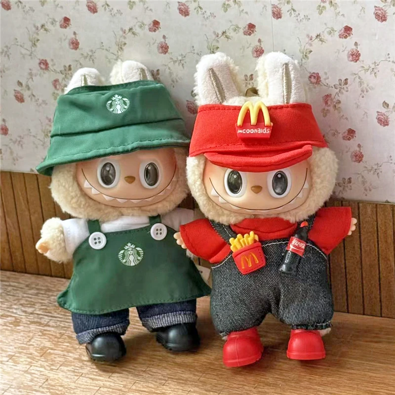 Baby Food Apron - 作業服衣装服ラブブドール用ファーストフードフライドポテトハンバーガーファッションコーヒーエプロンコスプレ衣類アクセサリー