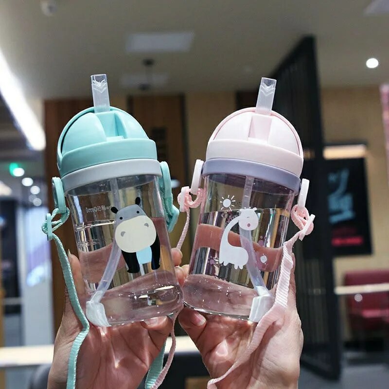 Baby Food Hipp - 子供用水筒 350ml 水漏れ防止 シッピーカップ 重力ボール付きストロー 広口