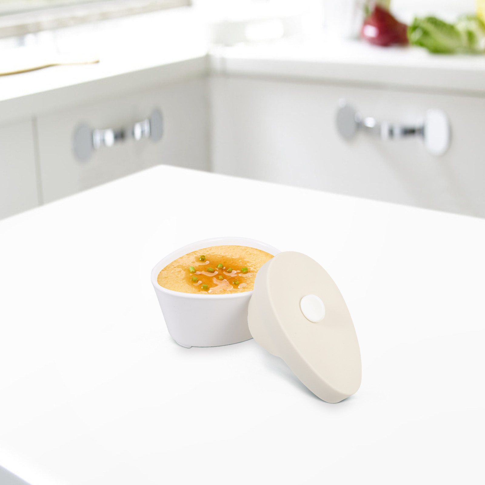 Easy Baby Food - セラミック製シチューポット、スープボウル、ベビーフードボウル（蓋付き）、お手入れ簡単、蒸し鍋、キッチン食器、家庭用蒸し卵カップ