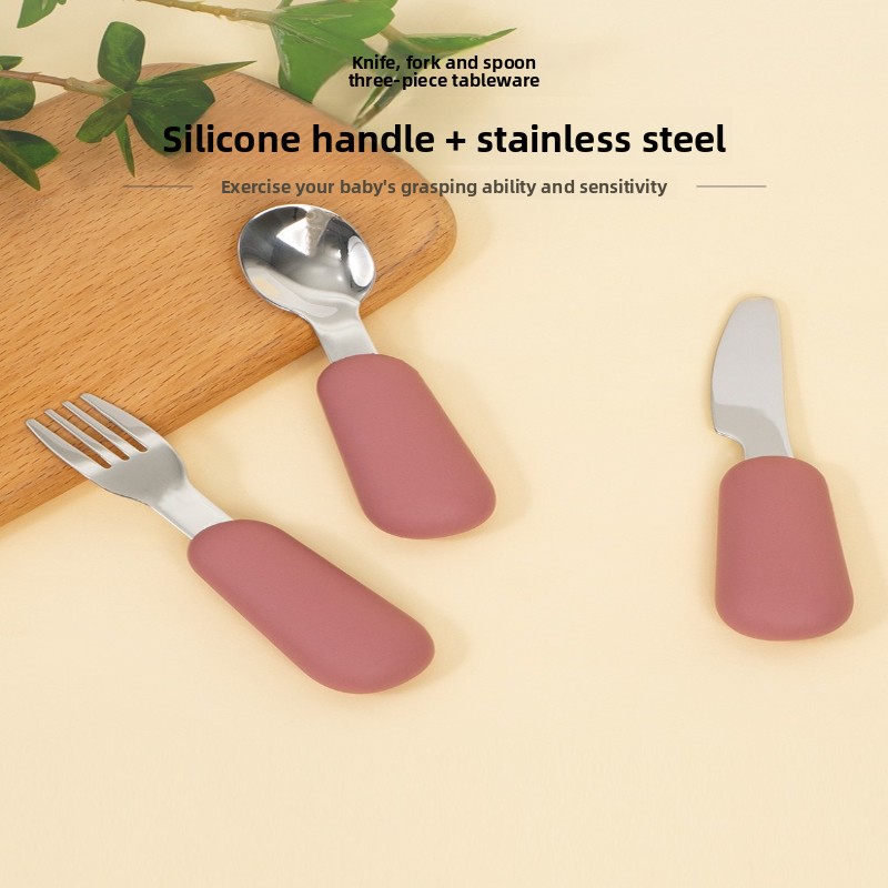 食品グレードシリコン製ベビー食器セット 316/304ステン - Baby Food Knife Set のレビューと価格