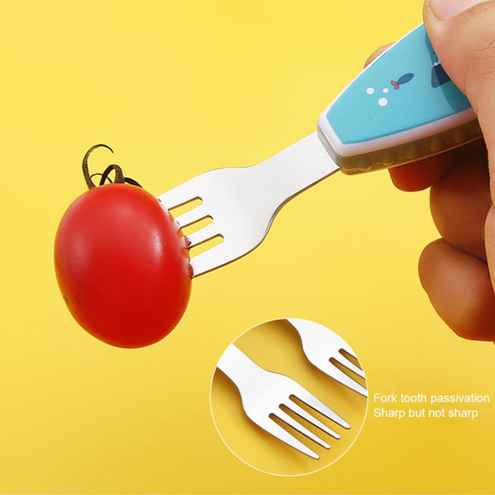 2 個かわいい食器食品トレーニングスプーンデザートスプーン子 - Baby Food Knife Set のレビューと価格