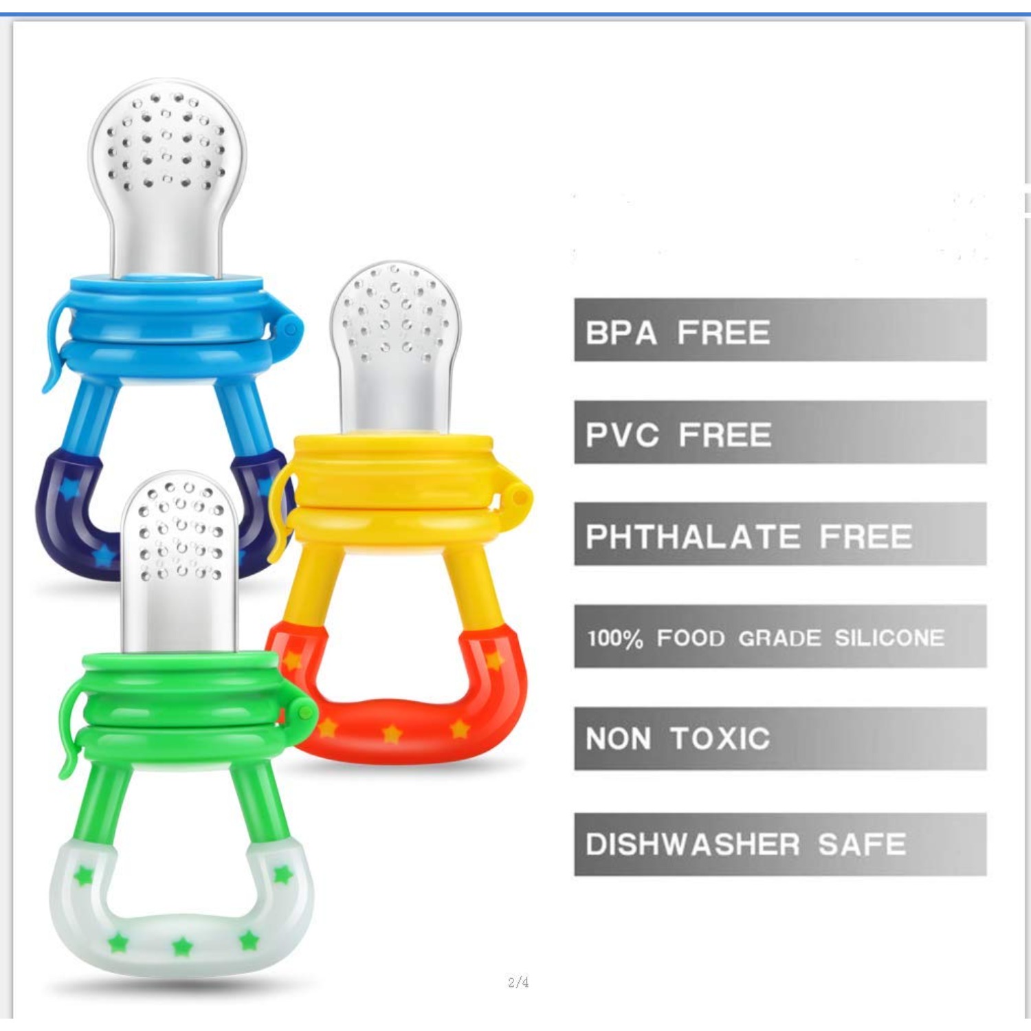 ベビーフルーツフードフィーダー/おしゃぶり 食品グレードのシ - Baby Food Guide のレビューと価格