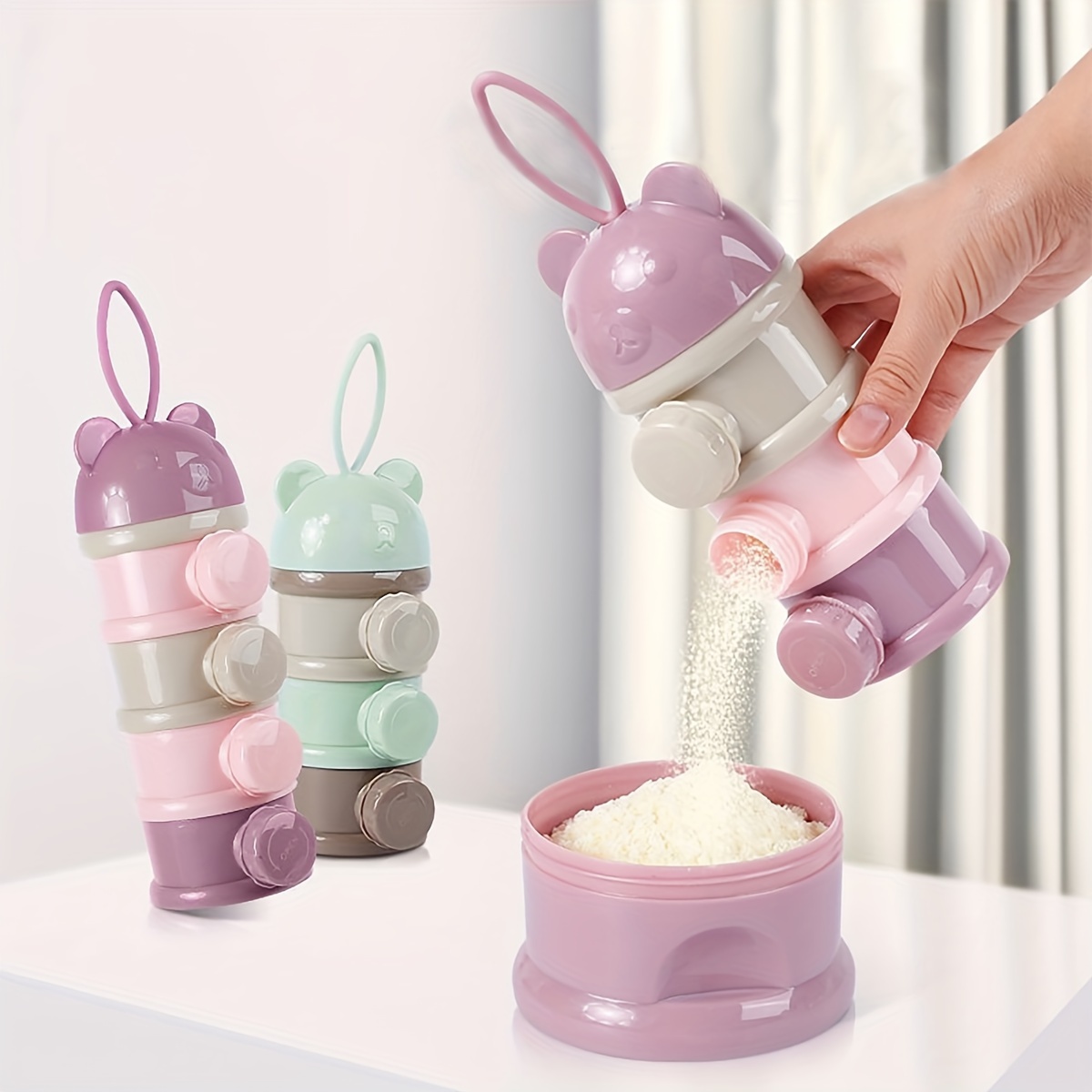ストラップ付き大容量ベビーミルクパウダーコンテナ、ベビーフォ - Baby Food Equipment のレビューと価格
