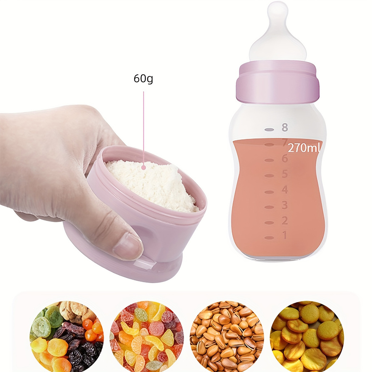 ストラップ付き大容量ベビーミルクパウダーコンテナ、ベビーフォ - Baby Food Equipment のレビューと価格