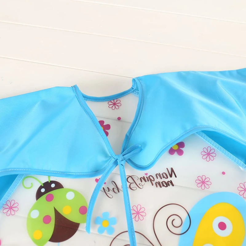 防水食事用スモック幼児用ベビー漫画柄長袖アートエプロン男の子 - Baby Food Apron のレビューと価格