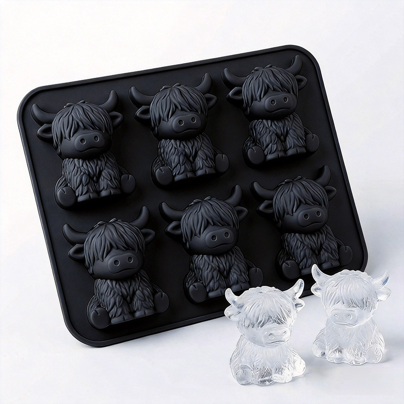 シリコン製ハイランドカウ型製氷皿 ミニヤク型 BPAフリー  - Baby Food Maker のレビューと価格