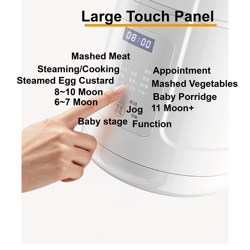 220V ベビーフードプロセッサー全鋼ベビーフードメーカー蒸 - Baby Food Maker のレビューと価格