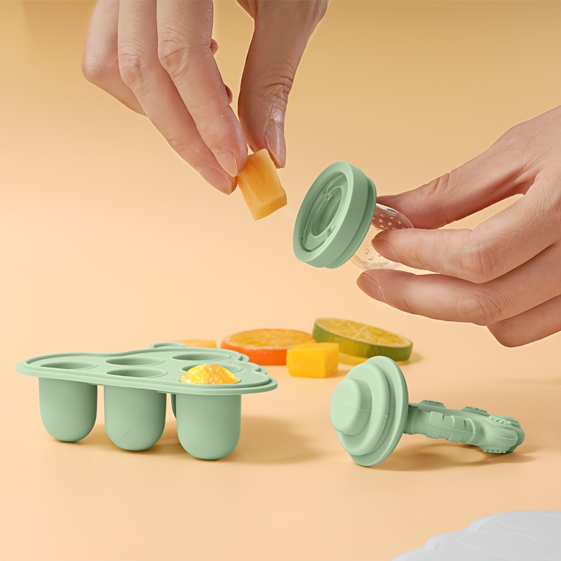 2 個/1 個ミニベビー果物野菜冷凍庫型蓋付き、フルーツフィ - Baby Food Guide のレビューと価格