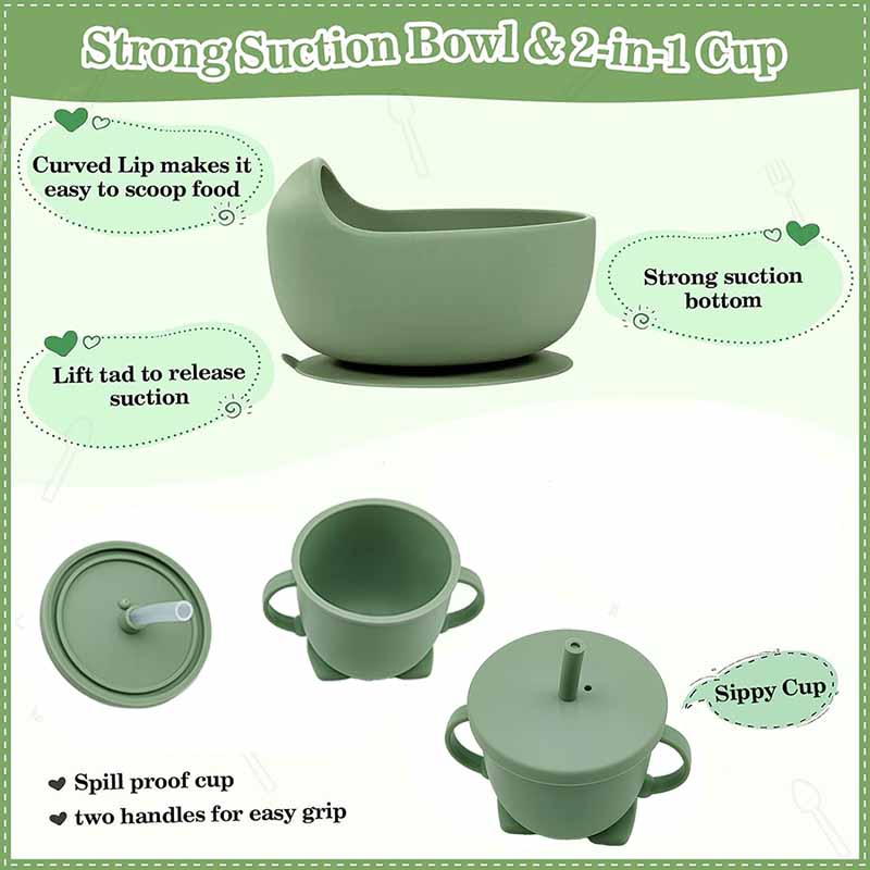 赤ちゃんの名前でパーソナライズされたシリコン食器,離乳食プレ - Baby Food Equipment のレビューと価格