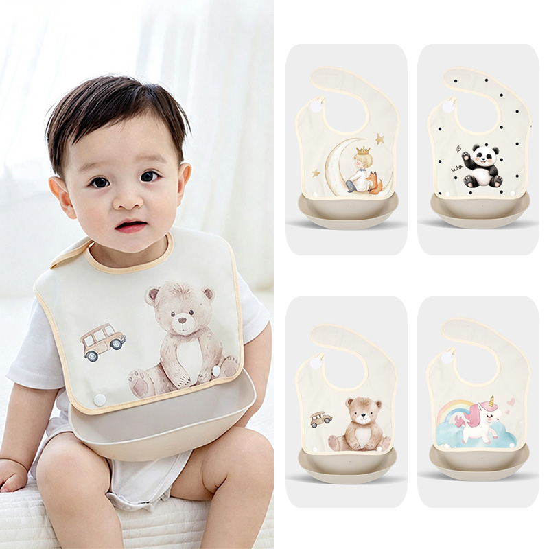 ベビー用取り外し可能な防水フードキャッチャービブ、取り外し可 - Baby Food Apron のレビューと価格