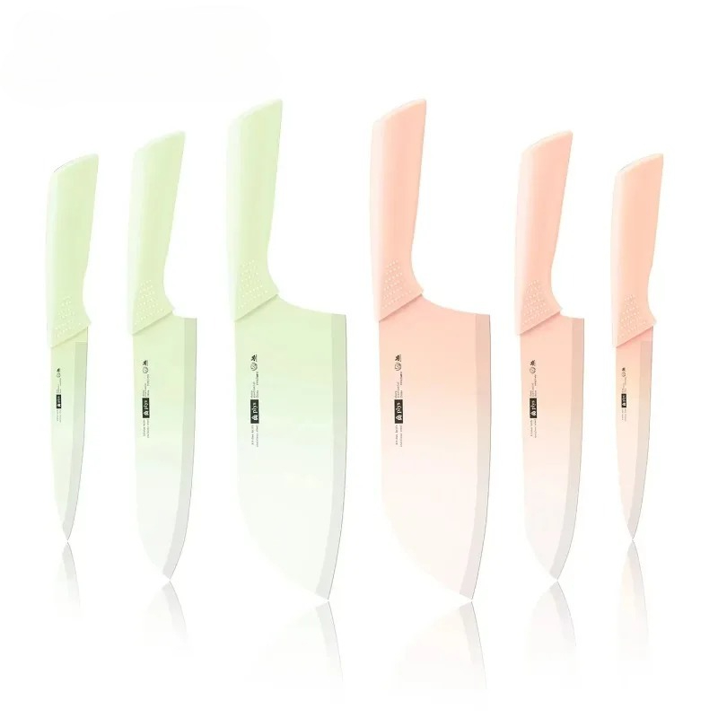 3ピースグラデーションカラーステンレス鋼シェフナイフセット、 - Baby Food Knife Set のレビューと価格