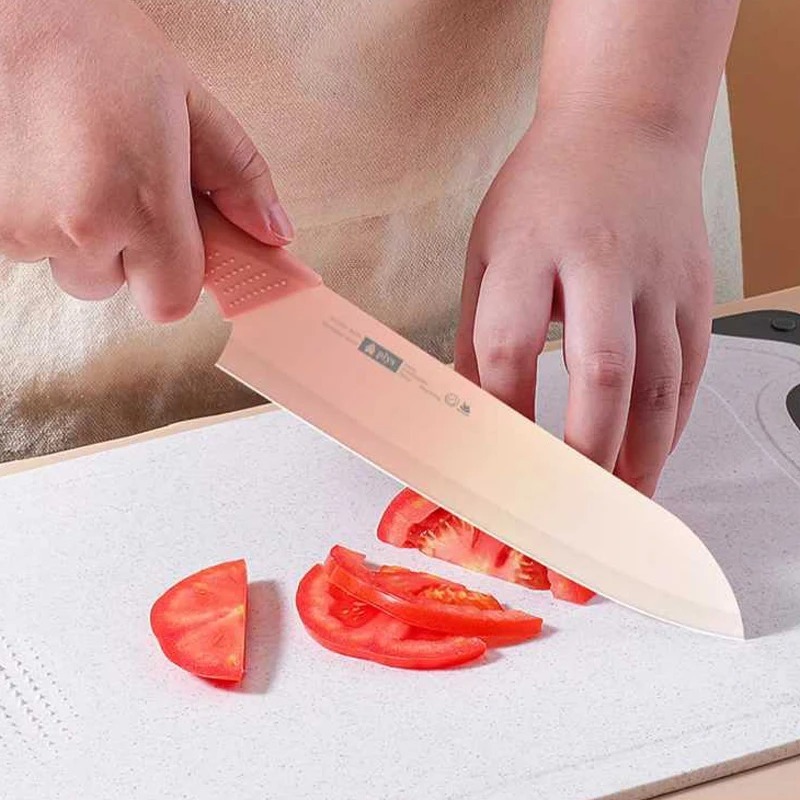 3ピースグラデーションカラーステンレス鋼シェフナイフセット、 - Baby Food Knife Set のレビューと価格