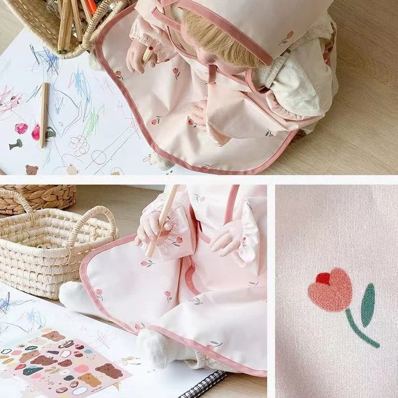 かわいい漫画子供エプロン袖シェフハットポケットセット子供クラ - Baby Food Apron のレビューと価格