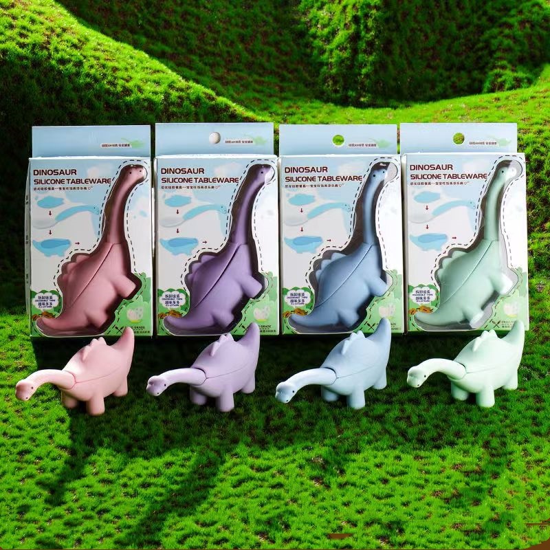 恐竜ベビー給餌食器セット子供食器ステンレス鋼幼児カトラリー漫 - Baby Food Knife Set のレビューと価格