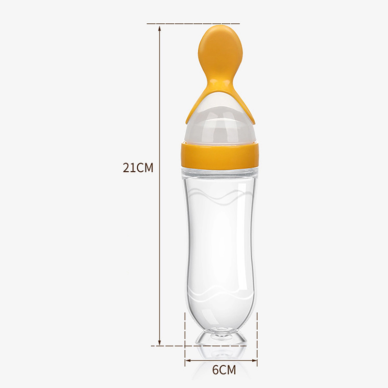 絞る哺乳瓶シリコーン新生児トレーニング米シリアル食品スプーン - Baby Food Guide のレビューと価格