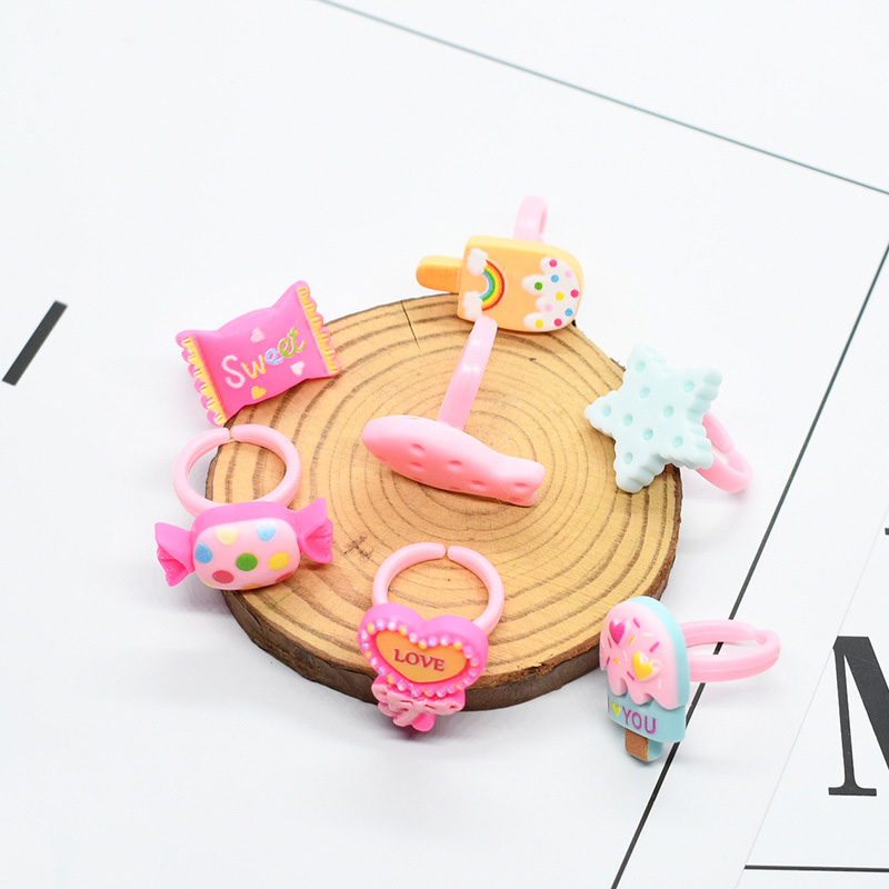 20 ピース/ロットかわいいキッズリングキャンディーカラー韓 - Baby Food Flavors のレビューと価格