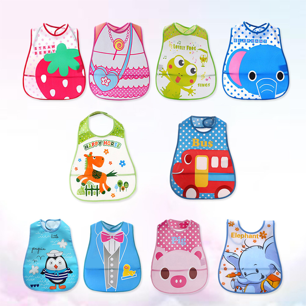 10 個のベビーよだれよだれかけ、食品給餌用ベビーガール防水 - Baby Food Eating のレビューと価格