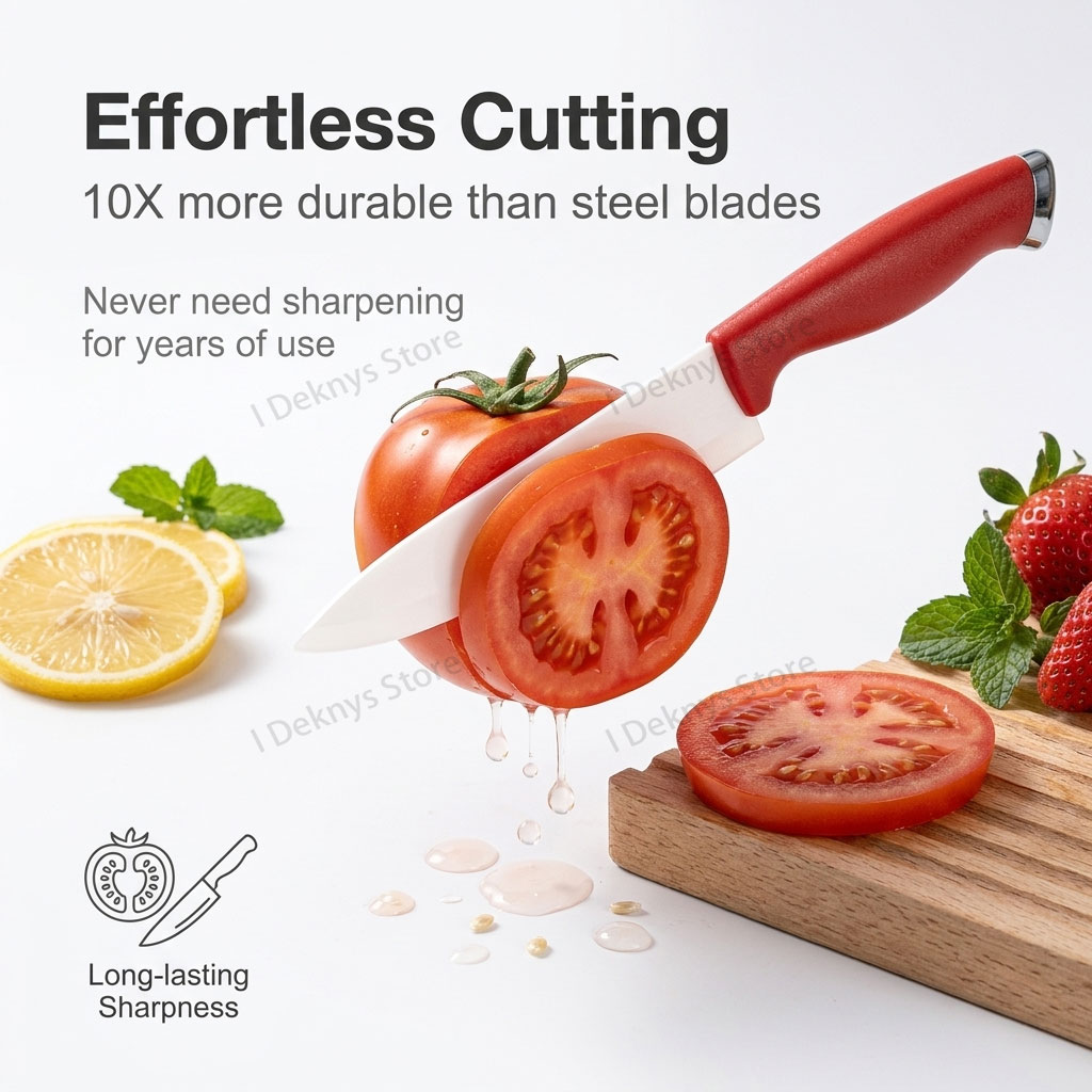 キッチンセラミックナイフセット 4インチ、5インチ、6インチ - Baby Food Knife Set のレビューと価格