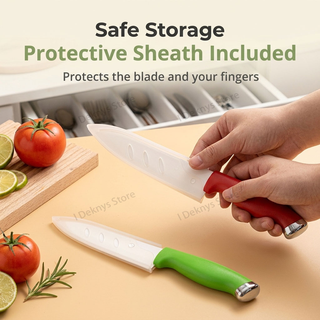 キッチンセラミックナイフセット 4インチ、5インチ、6インチ - Baby Food Knife Set のレビューと価格