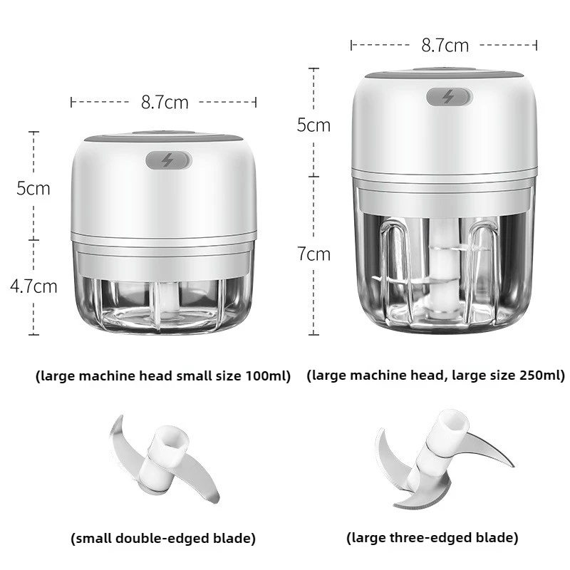 電動ミニガーリックチョッパー 100/250ML USB野菜 - Baby Food Equipment のレビューと価格