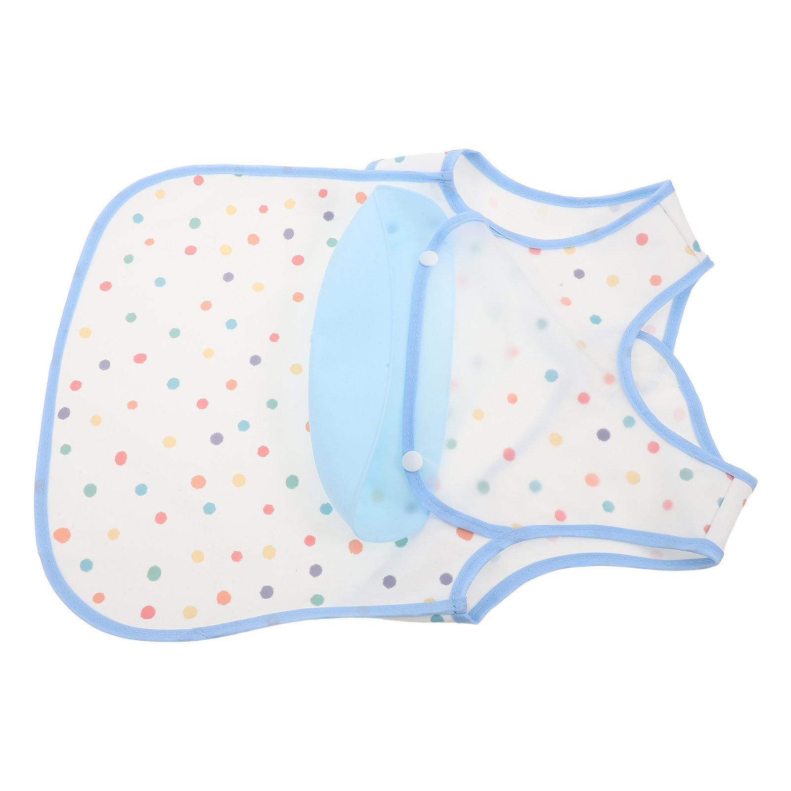 幼児用ポケット付き防水よだれかけ、就学前のお弁当用、取り外し - Baby Food Apron のレビューと価格