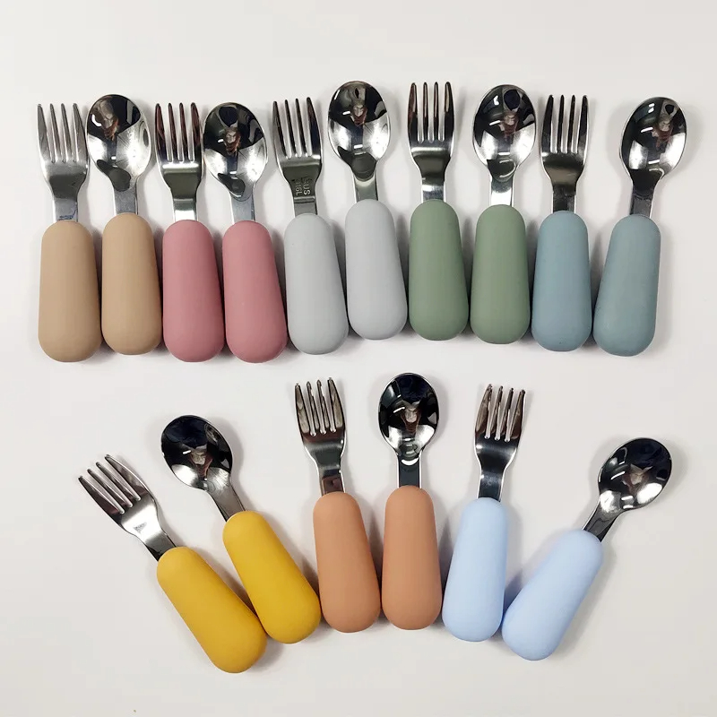 ベビーガジェット食器セット子供食器ステンレス鋼幼児食器カトラ - Baby Food Knife Set のレビューと価格