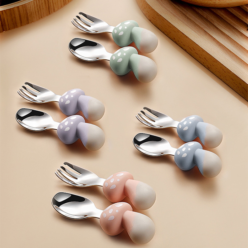 304 ステンレス鋼の子供用食器、赤ちゃんが食べ方を学ぶ、火 - Baby Food Eating のレビューと価格