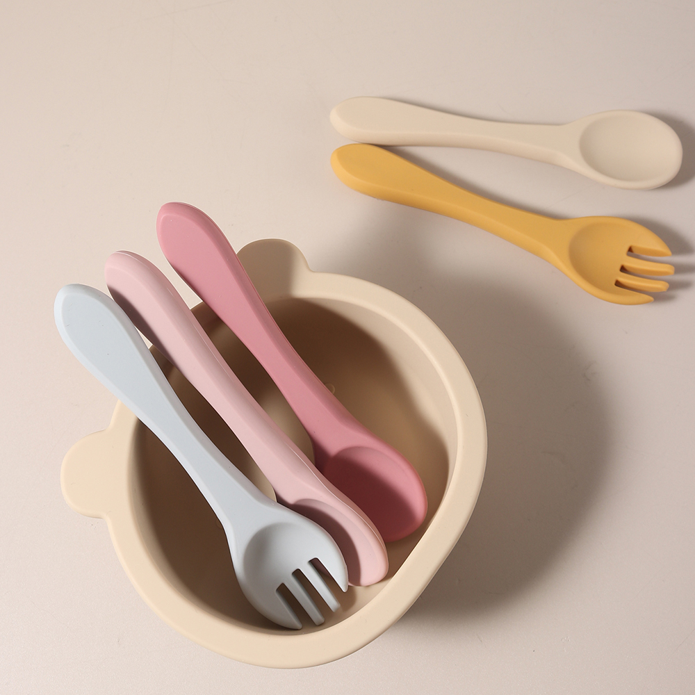 カスタムネーム入りシリコン製スプーンとフォーク1組、食品グレ - Baby Food Guide のレビューと価格