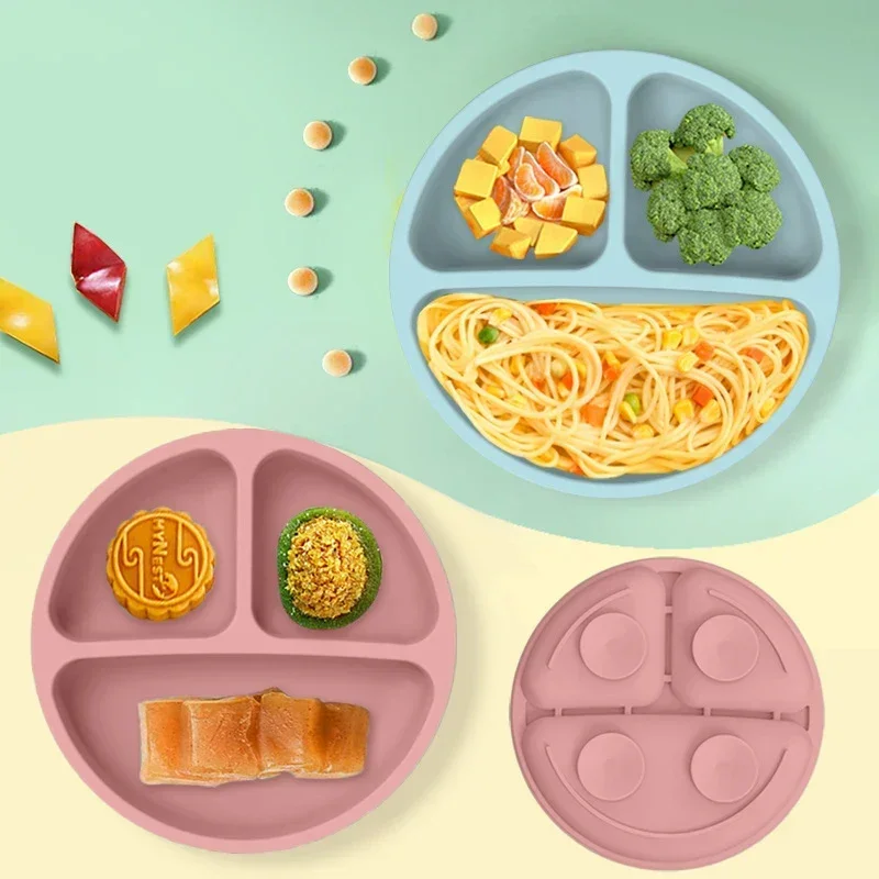 食品グレードのシリコーン子供皿セットベビー給餌ボウル吸引プレ - Baby Food Guide のレビューと価格