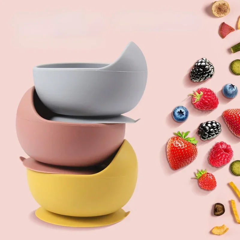 食品グレードのシリコーン子供皿セットベビー給餌ボウル吸引プレ - Baby Food Guide のレビューと価格