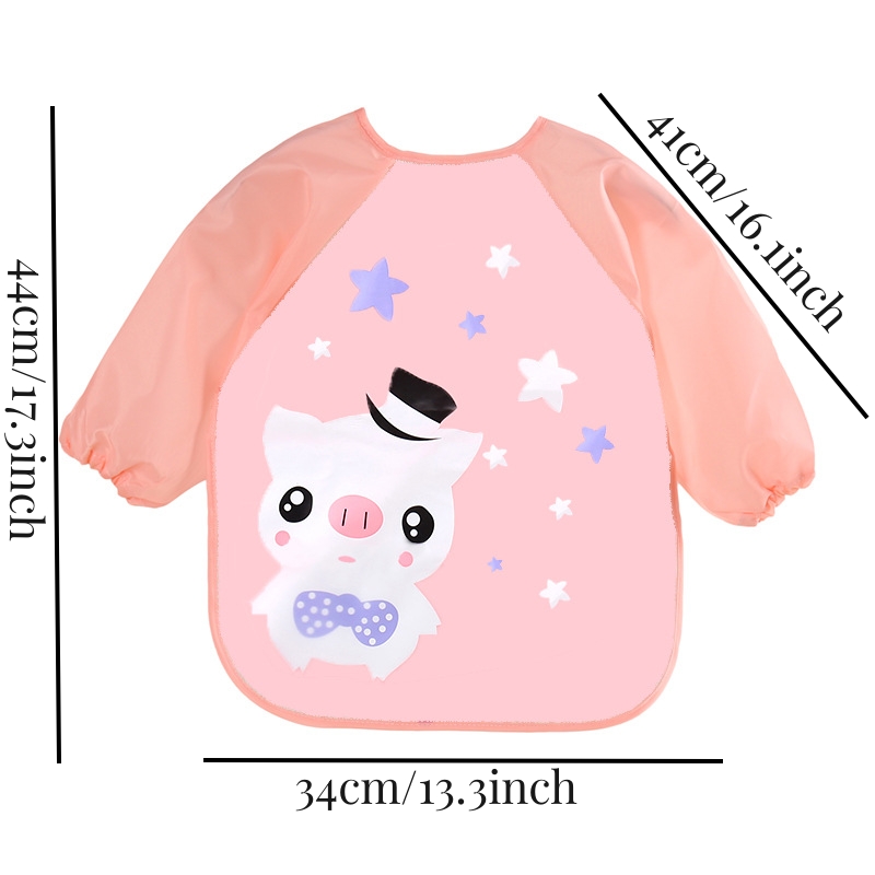 防水 EVA フルスリーブベビービブ子供エプロン長袖給餌スモ - Baby Food Apron のレビューと価格