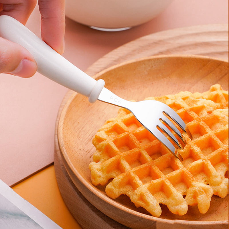 キッズスプーンフォークセット食品グレード304ステンレス鋼ベ - Baby Food Knife Set のレビューと価格