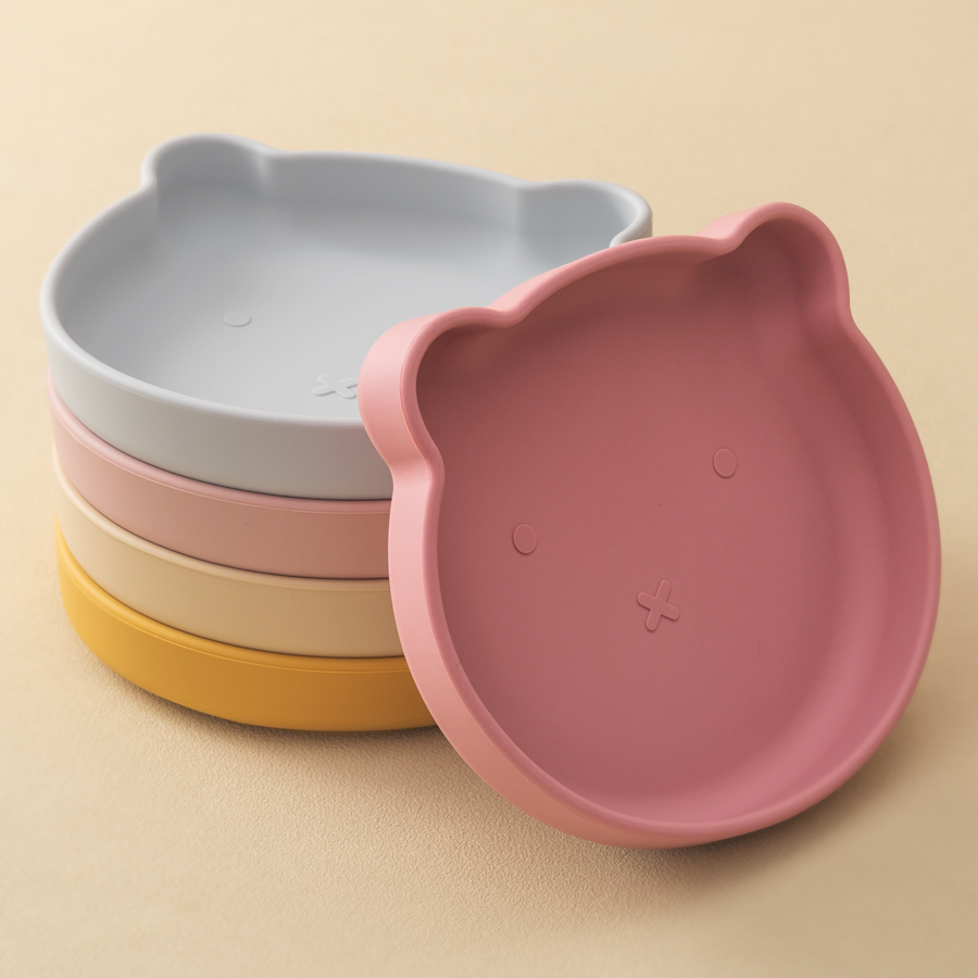 1PC シリコーンベビー食器吸引ダイニングプレート漫画クマの - Easy Baby Food のレビューと価格