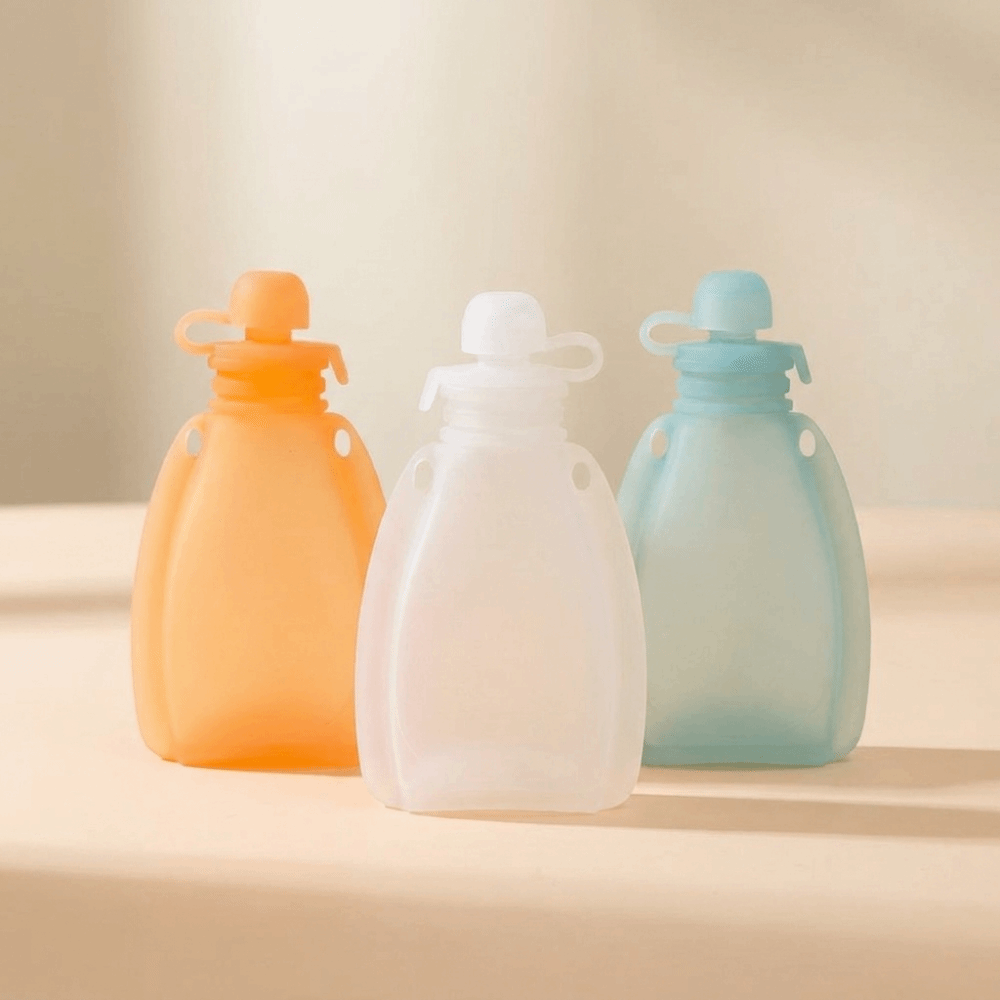 BPAフリー ベビーフードパウチ 食品グレードシリコン製 携 - Easy Baby Food のレビューと価格