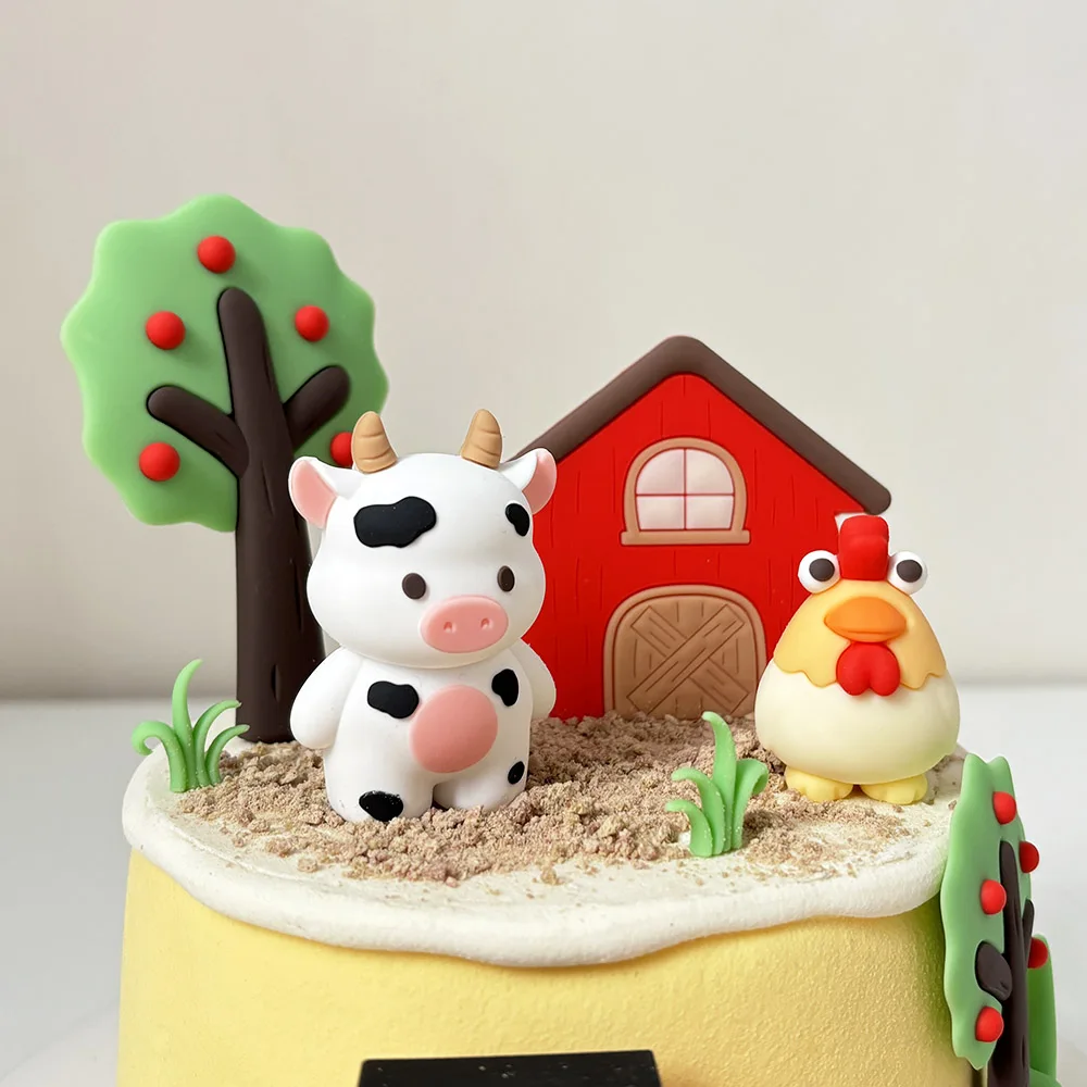 子供のための農場の動物の漫画のケーキデコレーション,牛,ひよ - Baby Food Flavors のレビューと価格