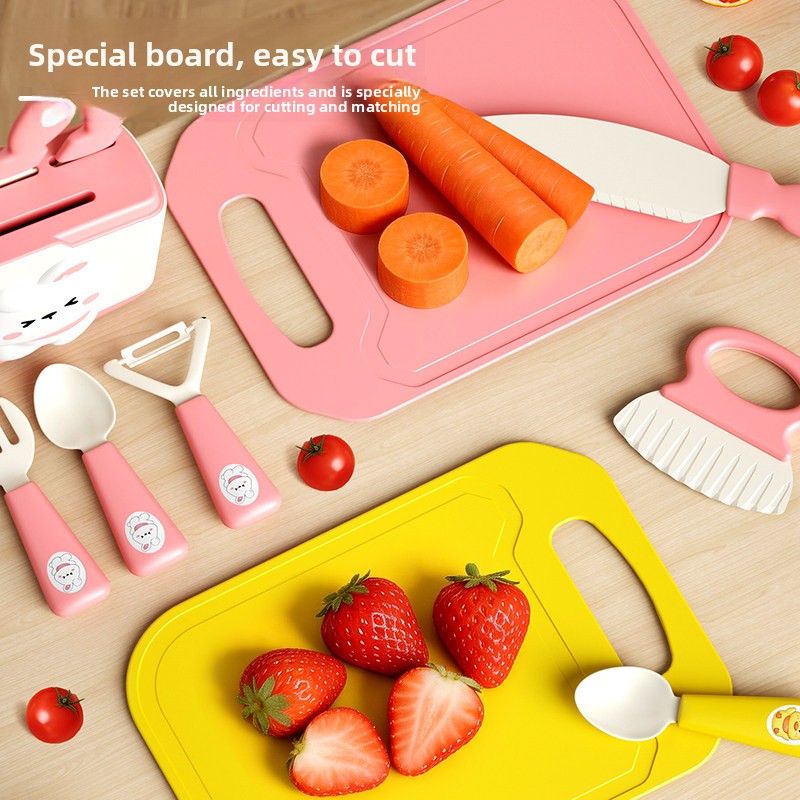子供用キッチンおもちゃセット、リアルなカット可能な調理用ボー - Baby Food Knife Set のレビューと価格