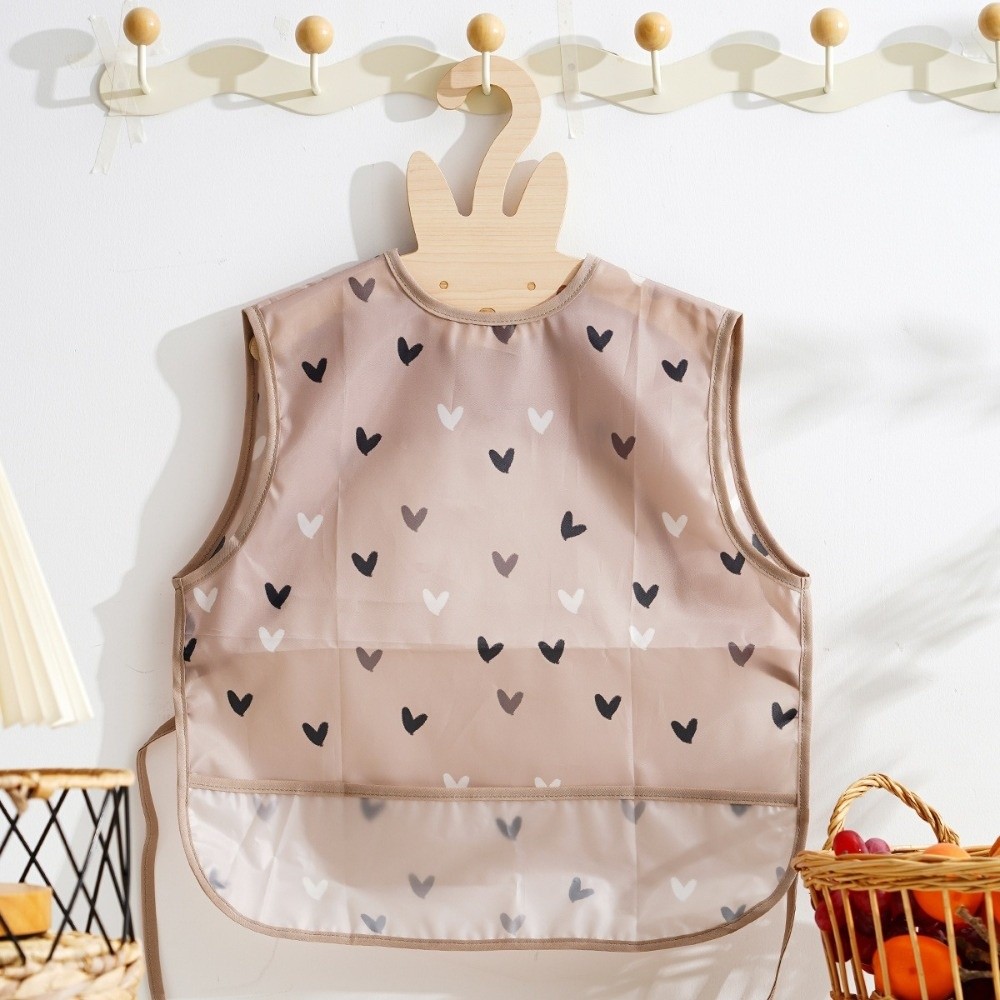 防水ベビー用お食事エプロン ノースリーブデザイン 漫画プリン - Baby Food Apron のレビューと価格