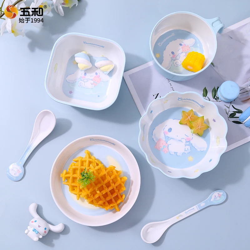 サンリオ食器用、火傷防止ボウル、ソーサー、カップ、スプーン、 - Baby Food Eating のレビューと価格