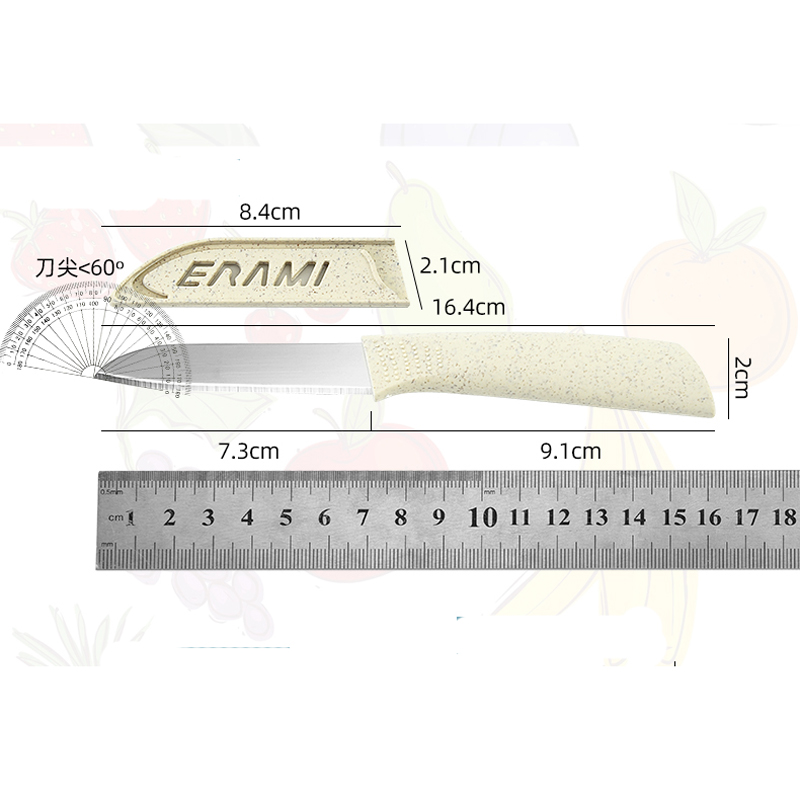 麦わら製カッティングボード4点セット、フルーツナイフセット、 - Baby Food Knife Set のレビューと価格