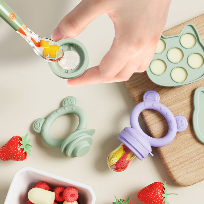 ベビーおしゃぶりフルーツフィーダーカバー付きシリコーン新生児 - Baby Food Guide のレビューと価格