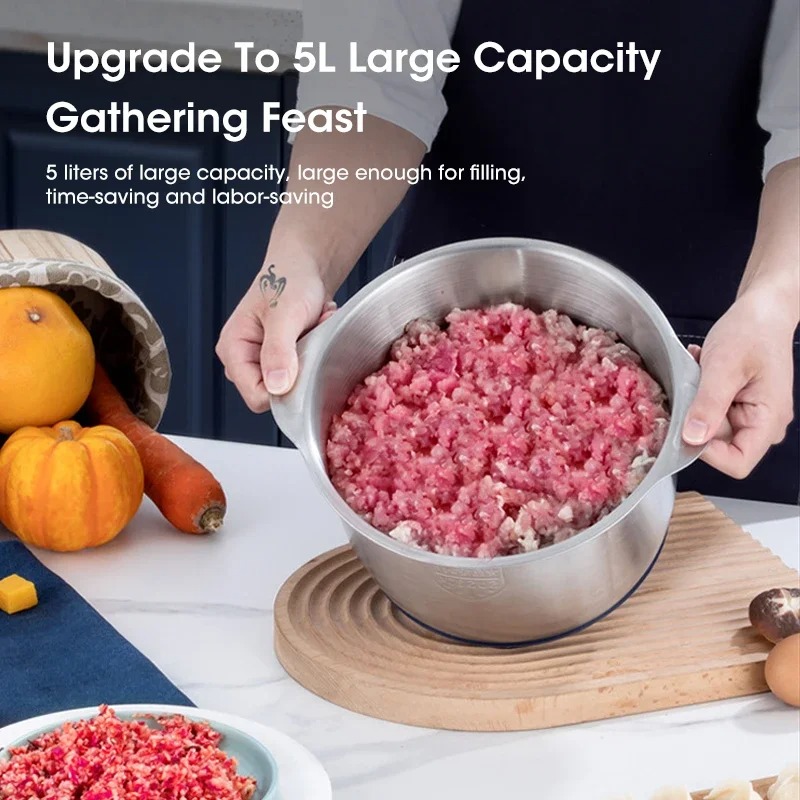 5L電動ミートグラインダー大容量多機能野菜スライサー＆フード - Baby Food Maker のレビューと価格