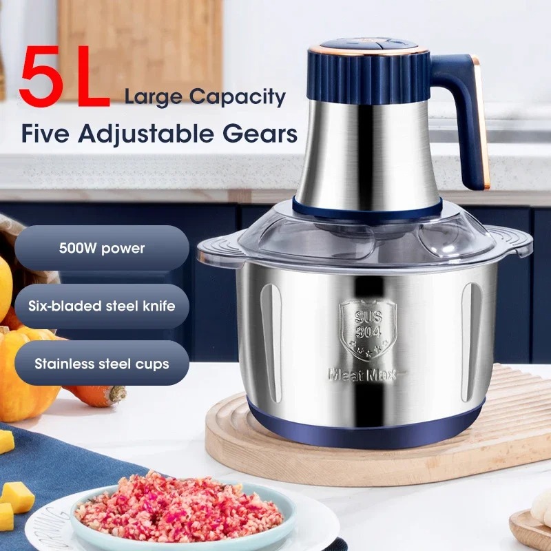 5L電動ミートグラインダー大容量多機能野菜スライサー＆フード - Baby Food Maker のレビューと価格
