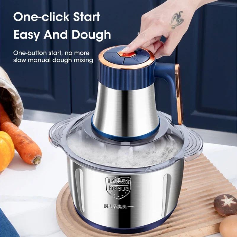 家庭用5L電動ミートグラインダー、304ステンレス製ボウル付 - Easy Baby Food のレビューと価格