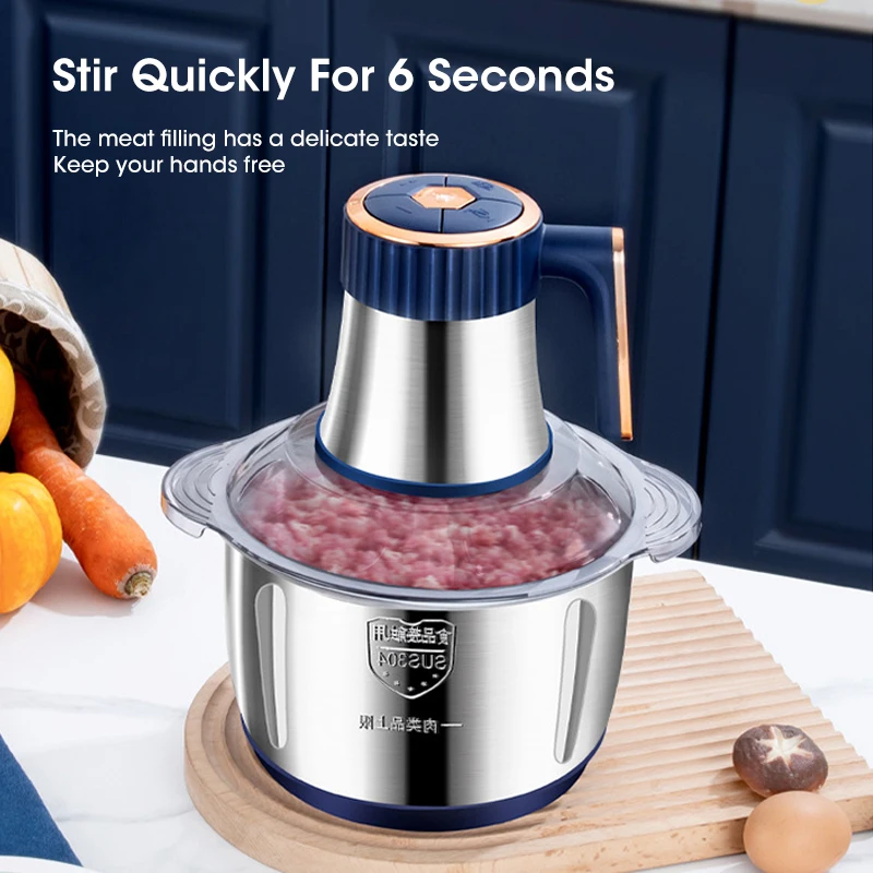 家庭用5L電動ミートグラインダー、304ステンレス製ボウル付 - Easy Baby Food のレビューと価格