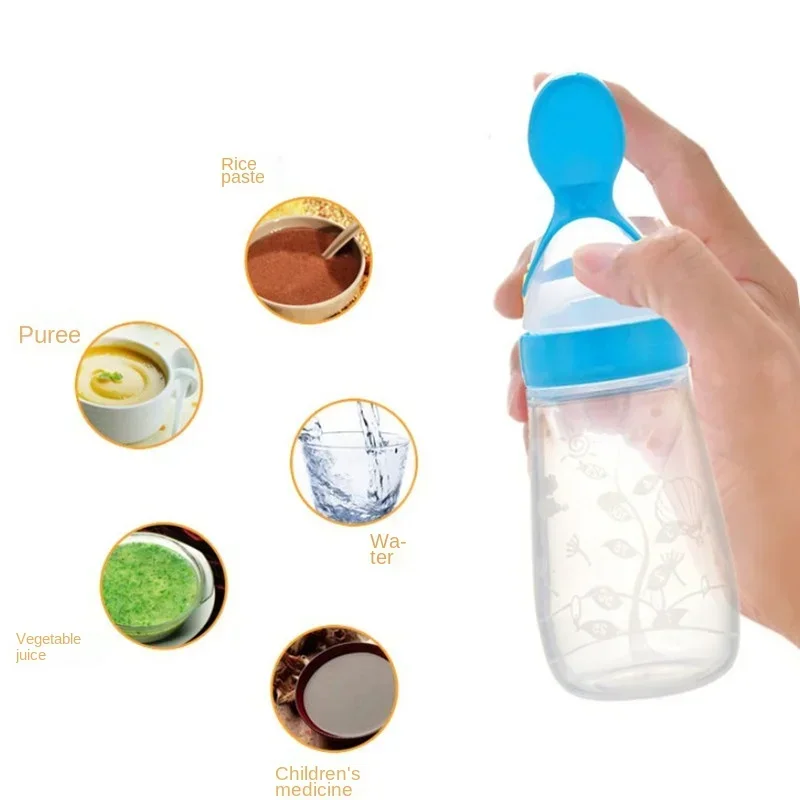 安全なベビー哺乳瓶スプーンミルクボトルベビートレーニングフィ - Baby Food Guide のレビューと価格