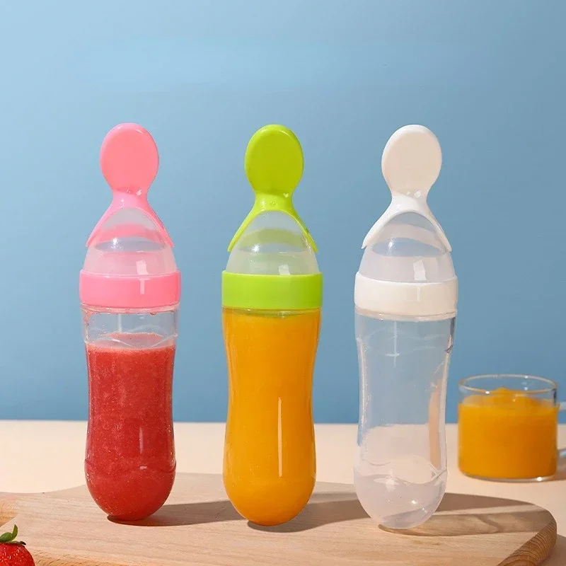 安全なベビー哺乳瓶スプーンミルクボトルベビートレーニングフィ - Baby Food Guide のレビューと価格