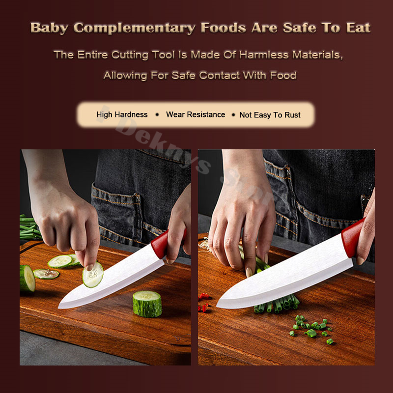 カバー付きセラミック包丁セット、離乳食ナイフ、フルーツスライ - Baby Food Knife Set のレビューと価格